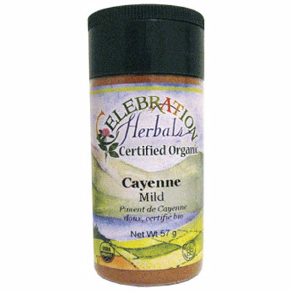 Mild Organic Cayenne 55 grams By Celebration Herbals