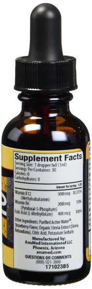 E Drops w/ Vitamin B 12 2 Oz By Anumed International