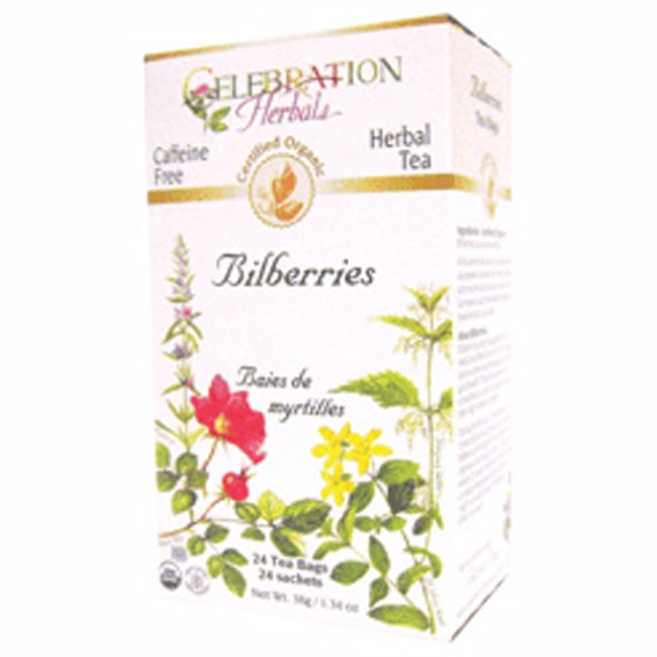Bilberries Organic Tea 24 Bags By Celebration Herbals