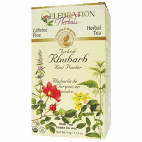 Organic Rhubarb Root Turkish Powder 94 grams By Celebration Herbals