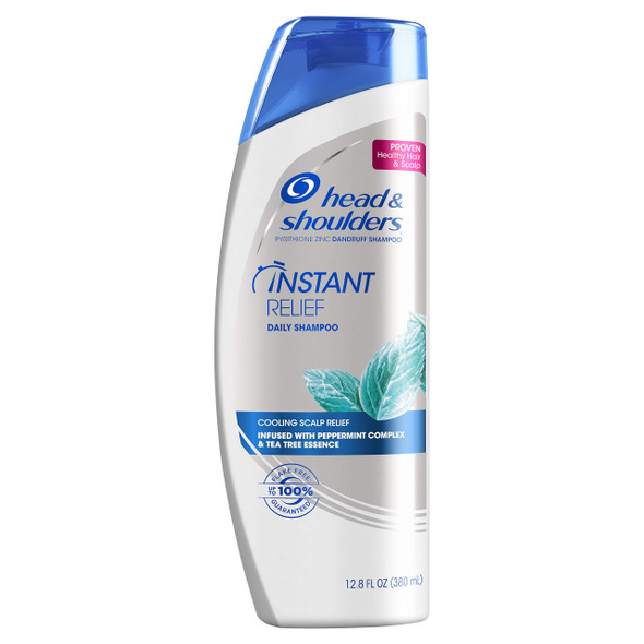 Head and Shoulders Instant Relief Daily-Use Paraben Free Anti-Dandruff Shampoo, 12.8 fl oz