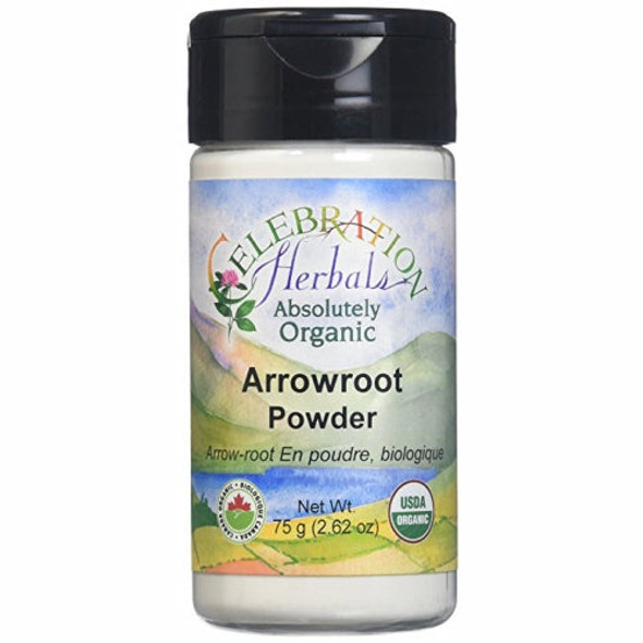 Organic Arrowroot Powder 72 Grams By Celebration Herbals