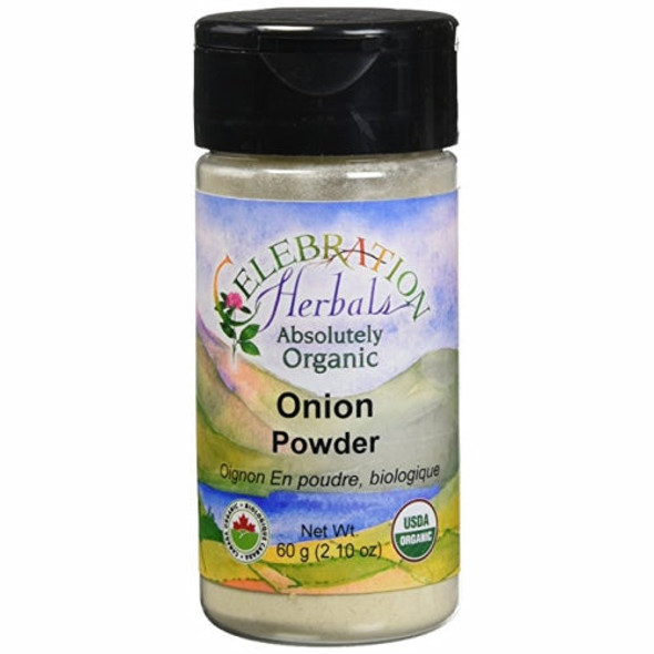 Organic Onion Powder White 60 grams By Celebration Herbals