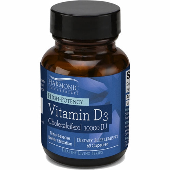 Vitamin D3 10000 IU 60 Count By Harmonic Innerprizes (formerly Etherium Tech)