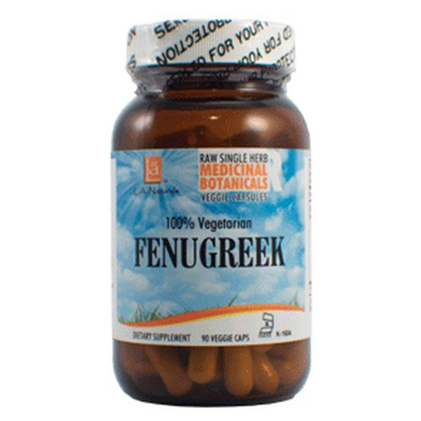 Fenugreek Raw Herb 90 Veg Caps By L. A .Naturals