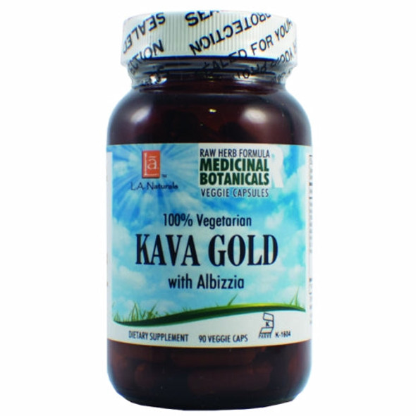 Kava Gold Raw Formula 90 Veg Caps By L. A .Naturals