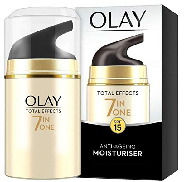 Olay Total Effects 7 in 1 Anti-Ageing Day Moisturizer SPF 15 for Unisex, 1.7 Ounce