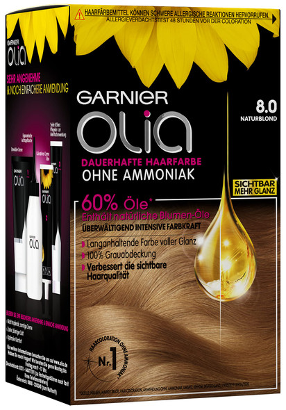 Garnier Olia Hair Colour Hair Dye Contains 60% Flower Oil for Deep Colour without Ammonia – Pack of 3