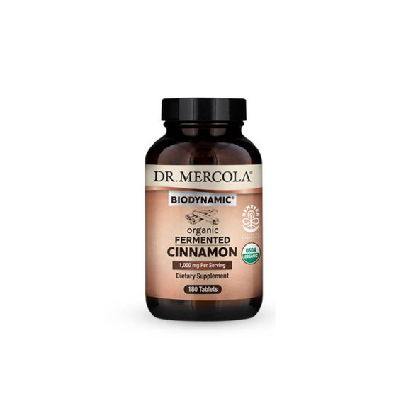 Dr Mercola Organic Fermented Cinnamon - 180 tablets