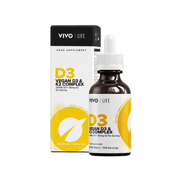 Vivo Life Vegan D3 & K2 Complex (Natural Lemon) - 60ml