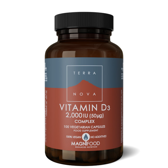 Terranova Vitamin D3 2000iu - 100 capsules