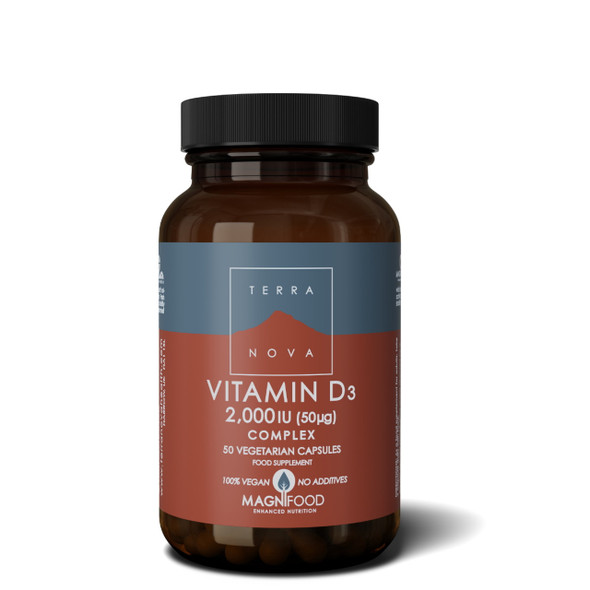 Terranova Vitamin D3 2000iu - 50 capsules