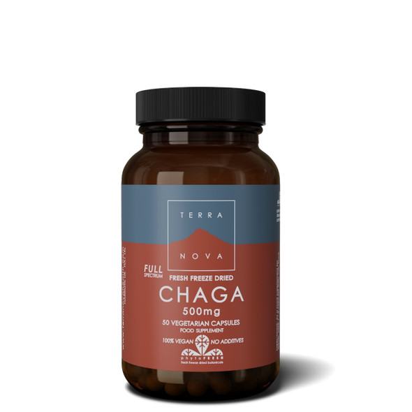 Terranova Chaga 500mg Full Spectrum - 50 capsules