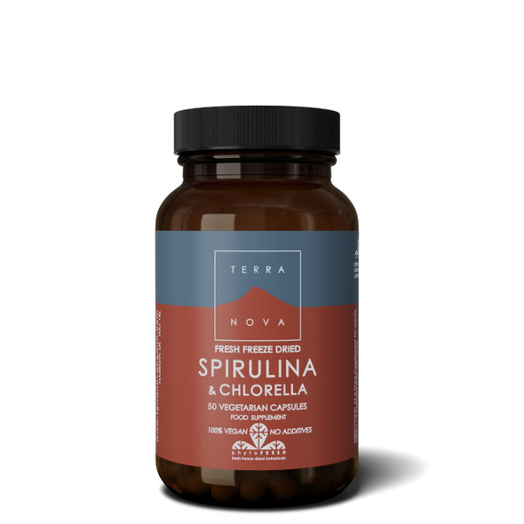 Terranova Spirulina & Chlorella - 50 capsules