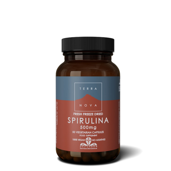 Terranova Spirulina 500mg - 50 capsules