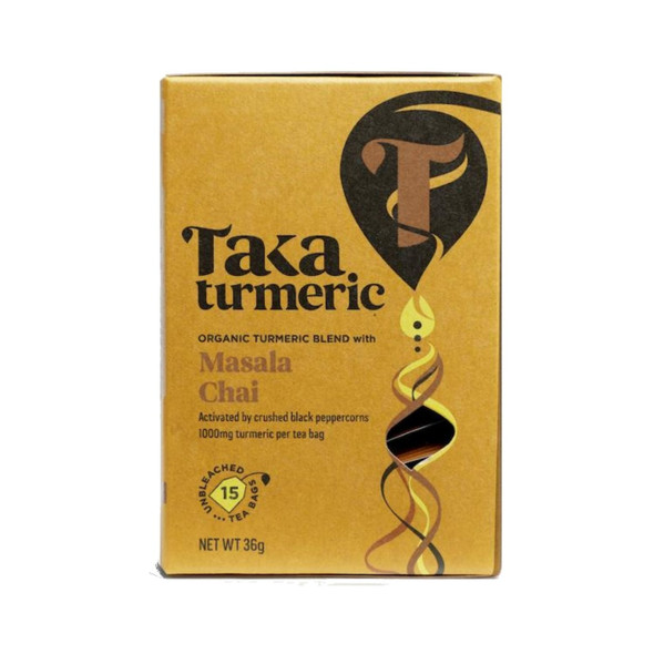 Taka Turmeric Organic Masala Chai Tea - 15 teabags
