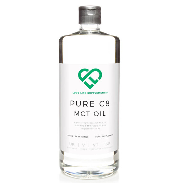 Love Life Supplements Pure C8 MCT Oil - 1 Litre