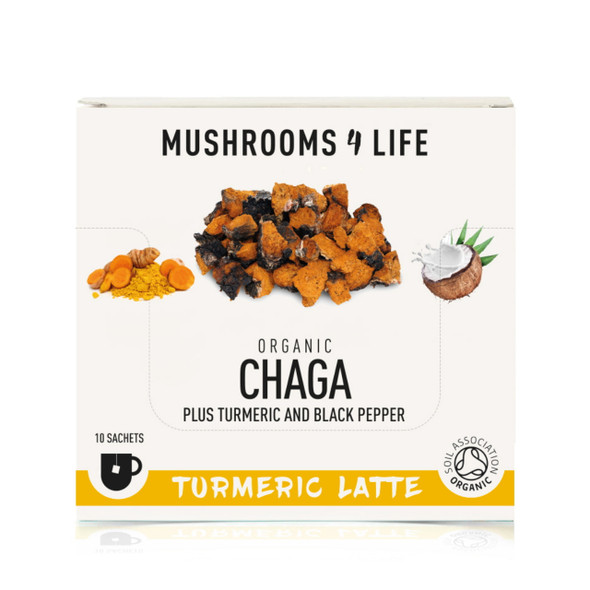 Mushrooms 4 Life Organic Chaga Turmeric Latte - 10 sachets