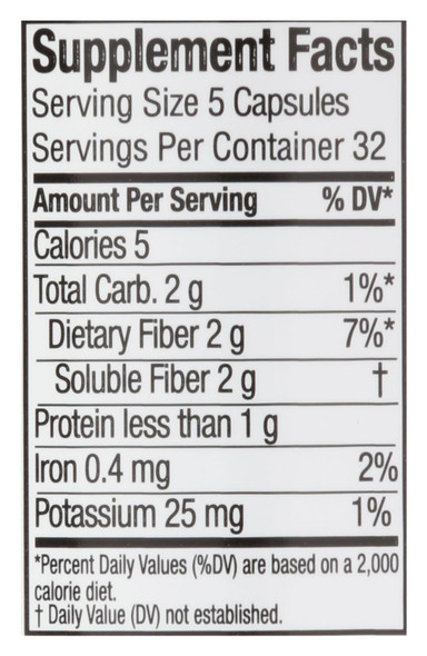 Rite Aid Psyllium Fiber Capsules, 160 Count, Psyllium Fiber Supplement, | Constipation Relief | 100% Natural Psyllium Husk Fiber