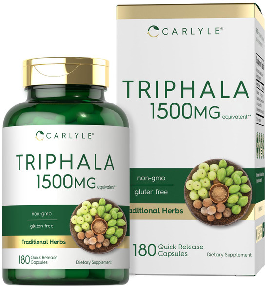 Carlyle Triphala Capsules | 1500mg | 180 Count