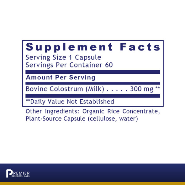 Premier Research Labs Colostrum-Igg - Supports Immune System & Stamina - Features Bovine Colostrum With Naturally Occurring Amino