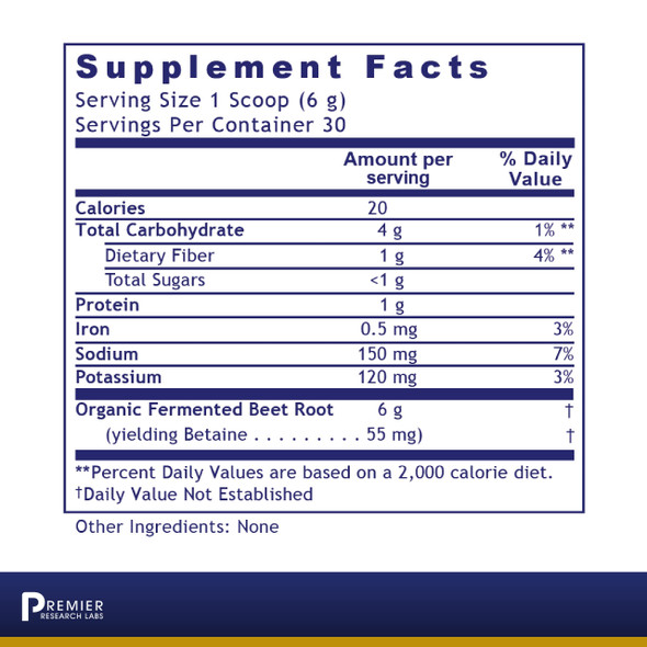 Premier Research Labs Fermented Beets - Supports Healthy Gut Microbiota, Cardiovascular System & Metabolic Activity - Features Ni