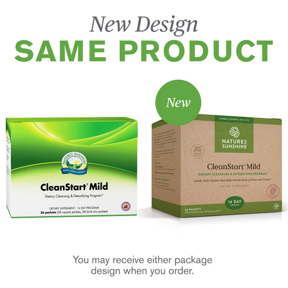 Nature'S Sunshine Cleanstart Mild, 56 Packets | Powerful Herbal Detox That Supports Natural, Everyday Cleansing Of Waste