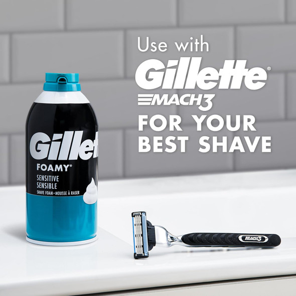 Gillette Foamy Sensitive Shave Foam For Men Sensitive Skin 11 oz