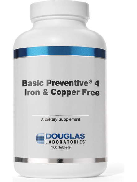 Douglas Labs - Basic Preventive 4 - FE and CU free - 180 tabs