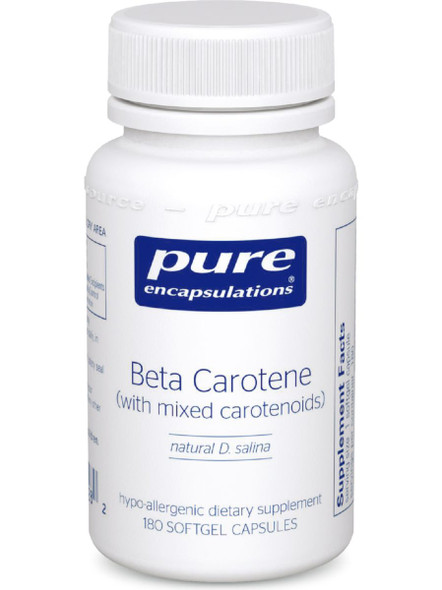 Pure Encapsulations, Beta Carotene 25000 IU, 180 gels