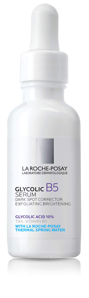 La Roche-Posay Glycolic B5 Dark Spot Corrector, 10% Glycolic Acid Serum & Anti Aging Serum Concentrate to Brighten, Smooth & Exfoliate, Suitable for Sensitive Skin