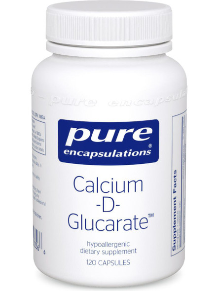 Pure Encapsulations, Calcium d Glucarate, 500 mg, 120 vcaps