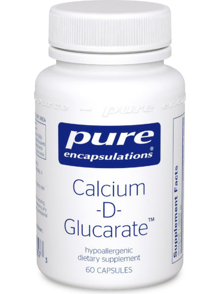 Pure Encapsulations, Calcium d Glucarate, 500 mg, 60 vcaps