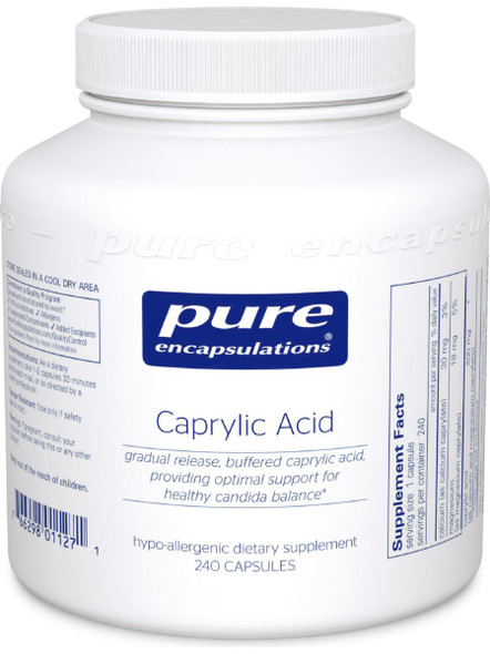 Pure Encapsulations, Caprylic Acid, 240 vcaps