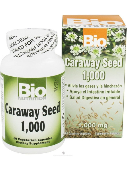 Bio Nutrition, Caraway Seed, 60 Vegicaps