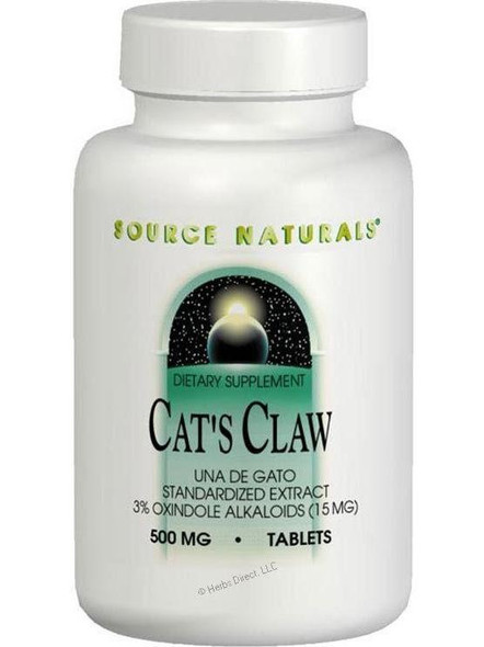 Source Naturals, Cat's Claw 3% Standardized Ext, 500mg, 120 ct