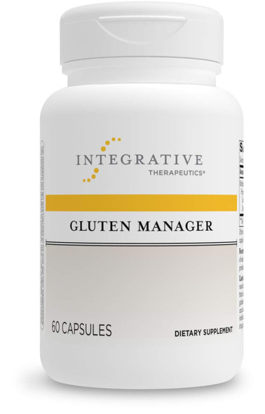 Integrative Therapeutics - Gluten Manager - Dietary Supplement Enzyme Blend for Healthy Gluten and Dairy Digestion - 60 Capsules