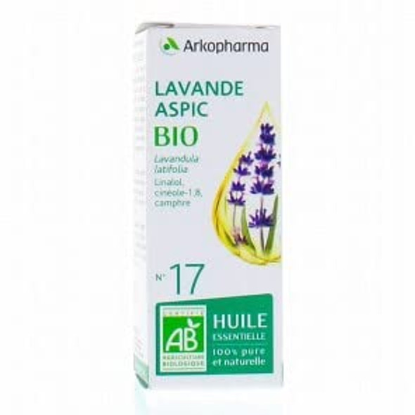 Arkopharma Organic Essential Oil Aspic Lavender (Lavandula Latifolia) n17 10ml
