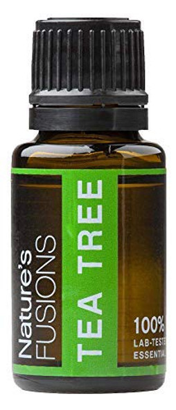 Nature's Fusions Tea Tree, 100% Pure and  Essential Oils, Undiluted, Therapeutic Grade for Aromatherapy and Topical Use, .5 Fl Oz (Pack of 1) (15 mL)