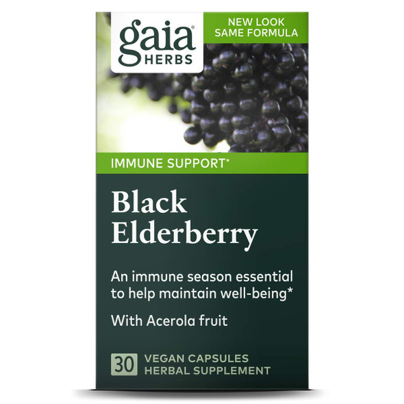 Black Elderberry Gaia Herbs 30 VCaps