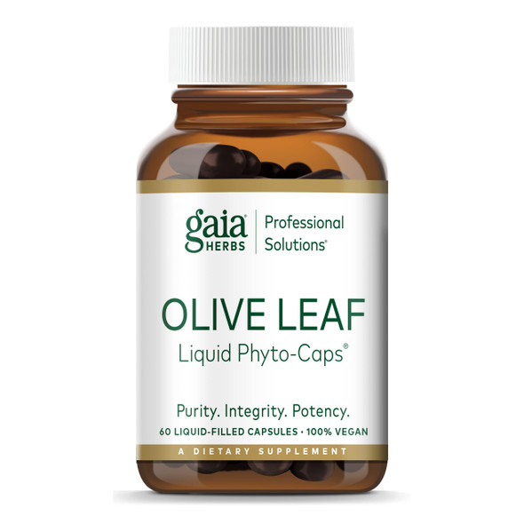 Gaia PRO Olive Leaf Supplements - Supports Immune Defense - with Olive Leaf Extract & Oleuropein - 60 680mg Vegan Liquid Phyto-Capsules (60 Servings)