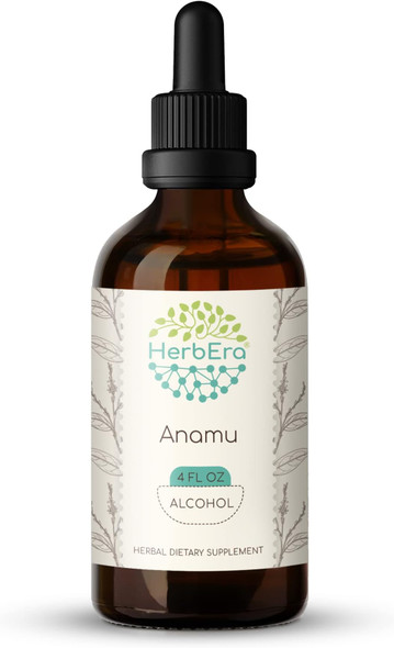 Anamu A120 Alcohol Herbal Extract Tincture, Wildcrafted Jamaican Guinea Hen Weed (Petiveria Alliacea) Dried Herb (4 fl oz)