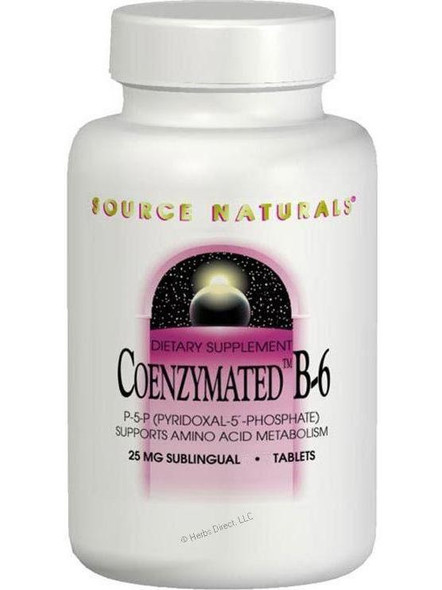 Source Naturals, Coenzymated Vitamin B 6, 25mg, 30 Sublingual