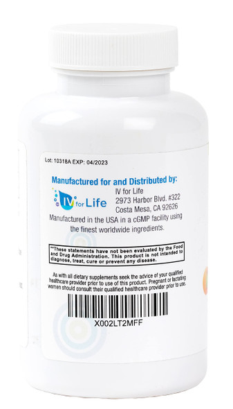 IV for Life Liposomal Curcumin by Core Med Science - 500mg - 60 Capsules - High Absorption Curcumin Supplement