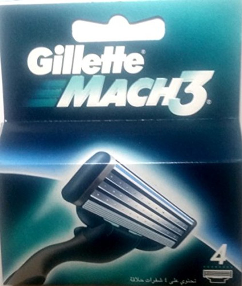 Gllette Mach 3 Razor Refill Cartridges 4 Count