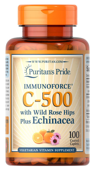 Puritan's Pride Vitamin C-500 with Rose Hips & Echinacea