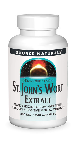 Source s St John's Wort Extract 300 mg Supports A Positive Mental Outlook - 240 Capsules