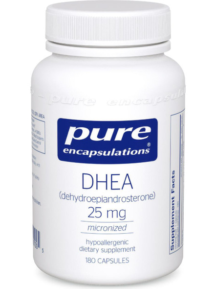 Pure Encapsulations, Dhea, Micronized, 25 Mg, 180 Vcaps