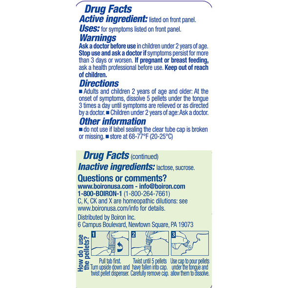 Boiron Ferrum Phosphoricum 6C, Homeopathic Medicine for Fever (Pack of 5)
