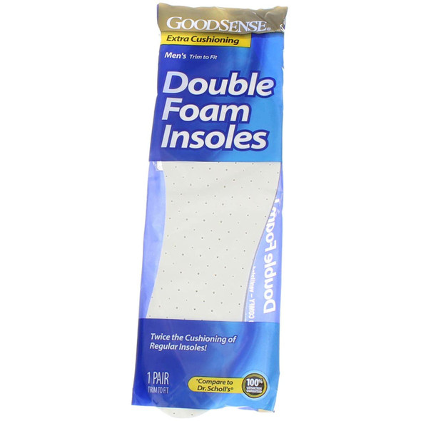 Good Sense Men's Double Foam Insoles 1 Pair